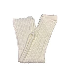 Altar’d State AS Revival Cable Knit Pants Soft Lounge Pants Ivory Size SMALL